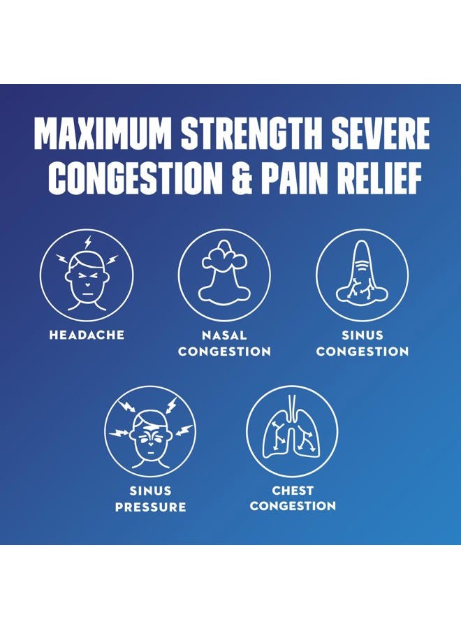 MUCINEX Severe Congestion & Pain Relief, Sinus-Max Max Strength, 6oz Clears Sinus & Nasal Congestion, Relieves Headache & Fever, Thins & Loosens Mucus - Image 3