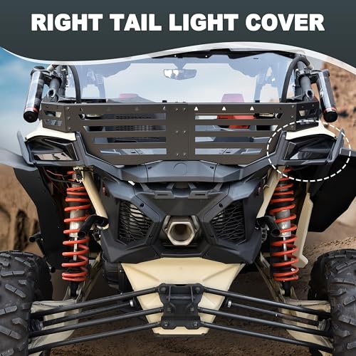 SAUTVS Right Passenger Side Tail light Cover, Rear Brake Stop Light TailLight Cover Bezel Panel for Can-Am Maverick X3 XDS XRS Max Turbo R 2017-2025 Accessories (1PC, Replace #705010687) - Image 5