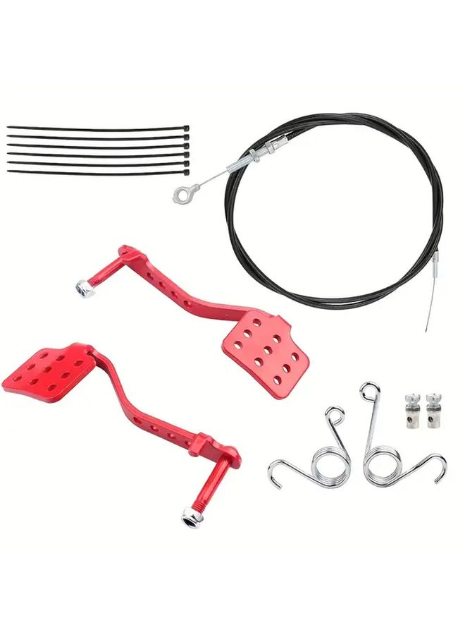 طقم دواسات كارت لمحرك 196cc 212cc 6.5 حصان أحمر كابل خنق بطول 71 بوصة إكسسوارات دراجة نارية لجميع التضاريس هيكل حديدي ملحقات الإطار - Image 3