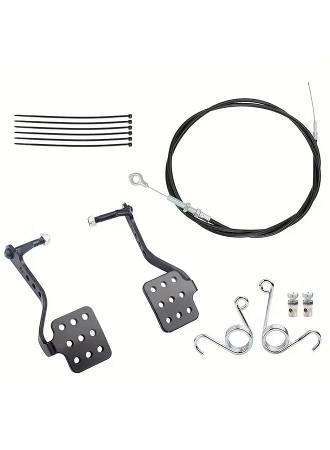 طقم دواسات كارت لمحرك 196cc 212cc 6.5 حصان أحمر كابل خنق بطول 71 بوصة إكسسوارات دراجة نارية لجميع التضاريس هيكل حديدي ملحقات الإطار - Image 2