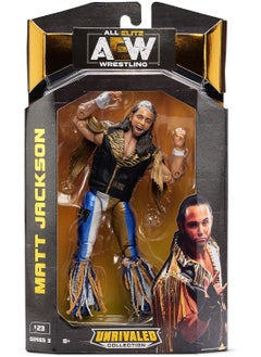 AEW Unrivaled Collection Matt Jackson All Elite Wrestling  - 6.5-Inch Action Figure - Series 3, Multicolor AEW0022