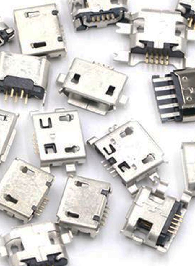 NIBEMINENT 240-Piece Micro USB Charging Connector Pin Female SMT Socket Jack Set With Box Silver  - Image 2