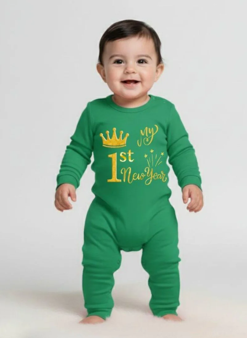 بيبي كلو Soft, breathable cotton romper for your baby’s first New Year.
