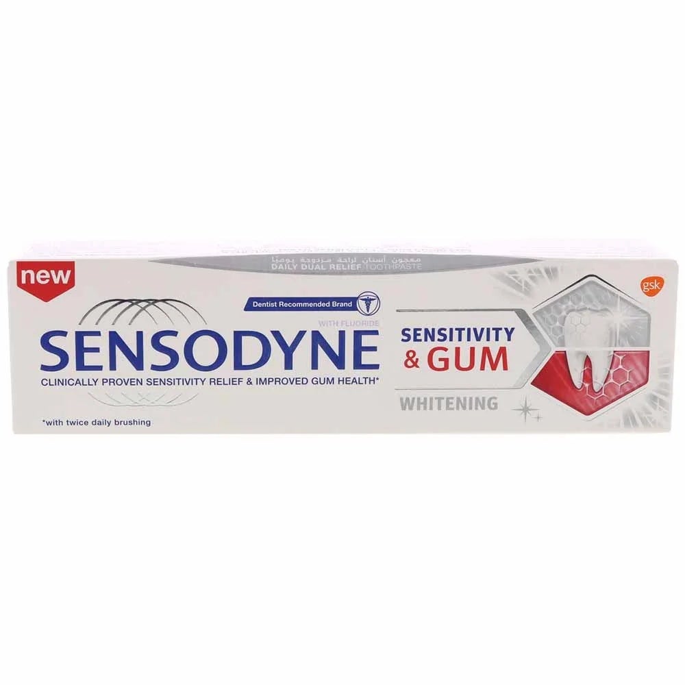 Sensodyne Sensitivity and Gum, Whitening Toothpaste, 75 ml