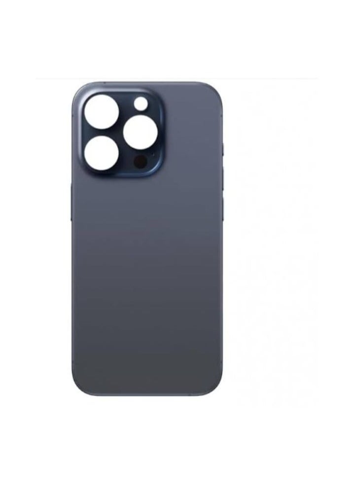 Generic - Replacement Back Glass iphone 15 pro blue Titanium - Image 1