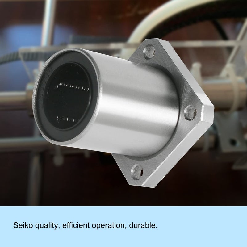 Aopin LMK35UU Square Flange Linear Motion Ball Bearing, ID 35mm, OD 52mm Linear Ball Bearings Sae52100 Carbon Steel, 6 Rows of Steel Balls, Great for CNC, 3D Printer, Linear Rail Guide - Image 4