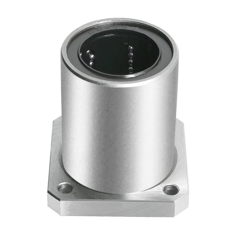 Aopin LMK35UU Square Flange Linear Motion Ball Bearing, ID 35mm, OD 52mm Linear Ball Bearings Sae52100 Carbon Steel, 6 Rows of Steel Balls, Great for CNC, 3D Printer, Linear Rail Guide - Image 1