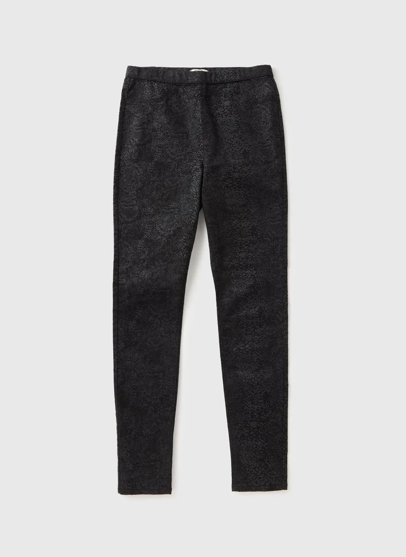 Matalan Black Printed Rosie Jeggings