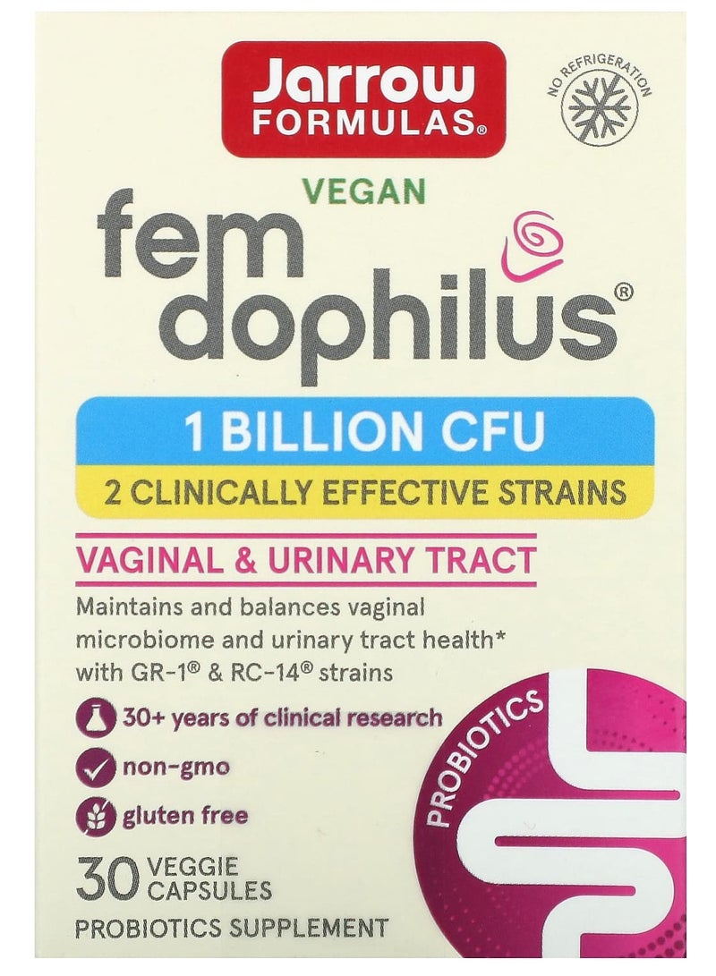 jarrow formulas فيم دوفيليس، 1 مليار وحدة تشكيل مستعمرات، 30 كبسولة نباتية