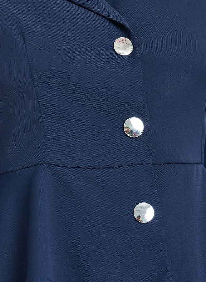 Take Two  Navy Blue Long Sleeve Fitted Blazer and Skirt Co-Ords for Women | Best Price UAE