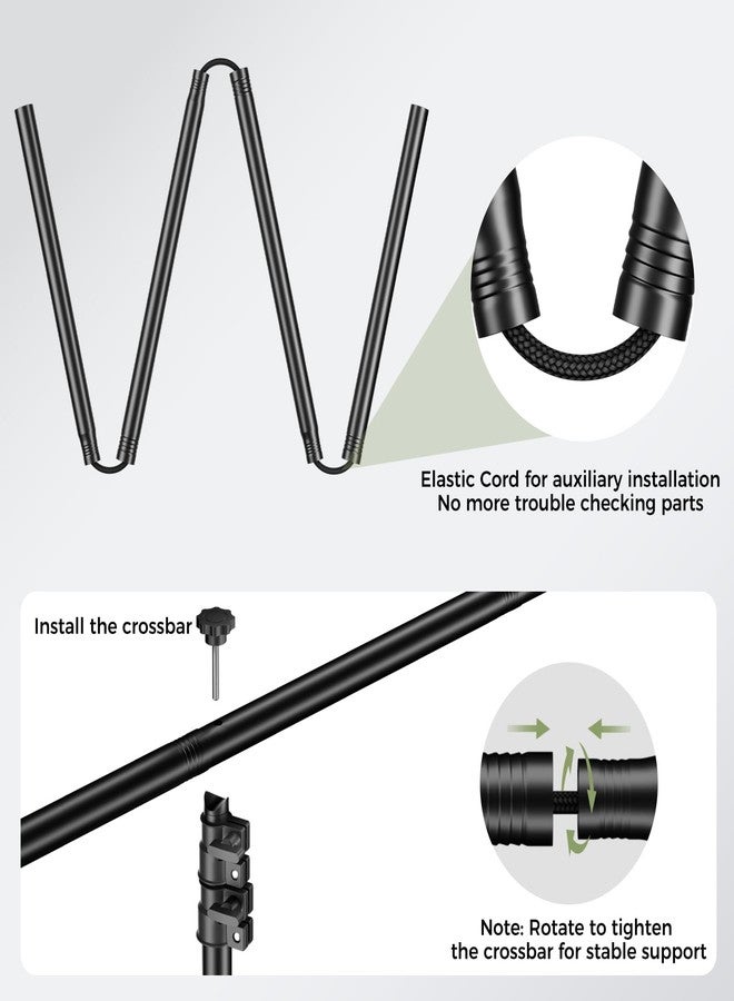 EMART Green Screen Backdrop Kit with Reverse Folding Base, 5x6.5ft Photo Greenscreen Background with Portable T-Shape Stand and 6 Clamps for Photography, Photoshoot, Studio Video Recording, Streaming - Image 5