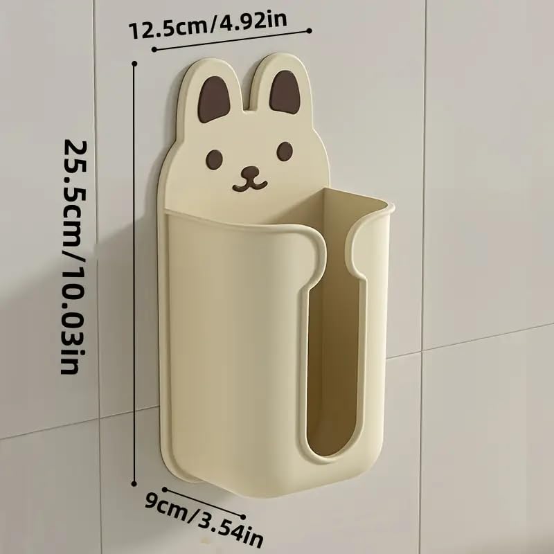 Apexx Cartoon Design Self-Adhesive Tissue Holder - Wall-Mounted, Multi-Color Space-Saving Rack for Living Room, Bedroom, Kitchen & Bathroom, Napkin & Tissue Paper Organizer - Image 3