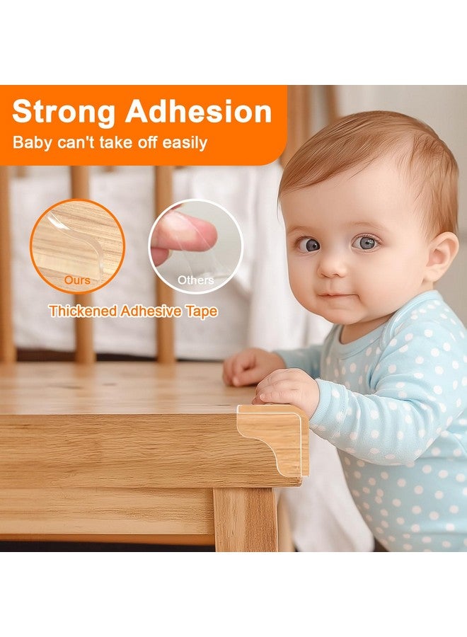 E-PRONSE New Pre-Taped Corner Protectors, 8PCS Corner Protector Baby with Improved Smooth Corner, Furniture Table Corner Protectors for Baby Proofing with Strong Ahesion - Image 4