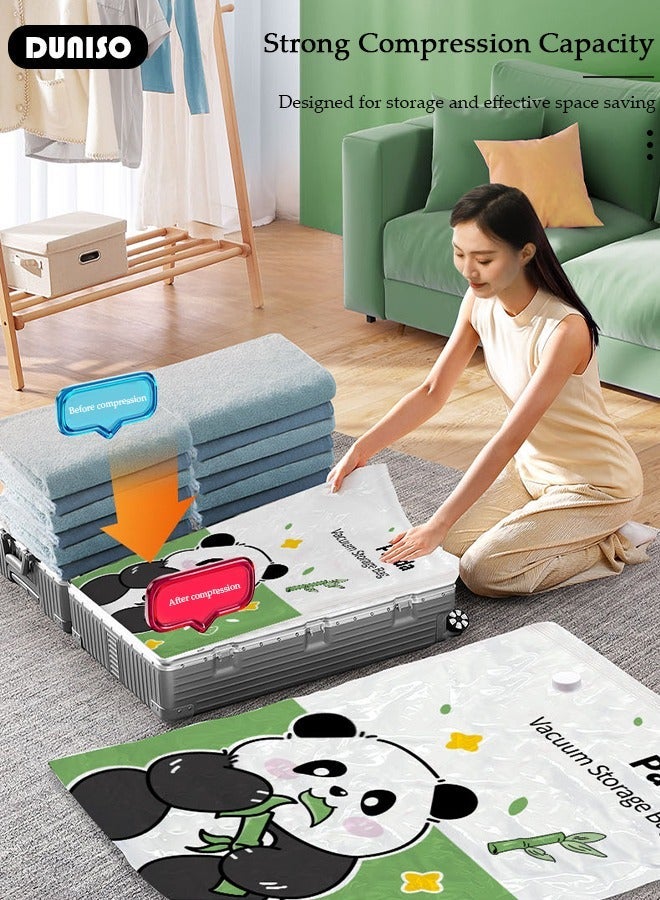 DUNISO Vacuum Storage Bags with Electric Pump- Pack of 10 (2 Large + 4Medium + 4 Small) Reusable Compression Bags Space Saver for Packing, Clothes, Comforters, Blankets - Image 3