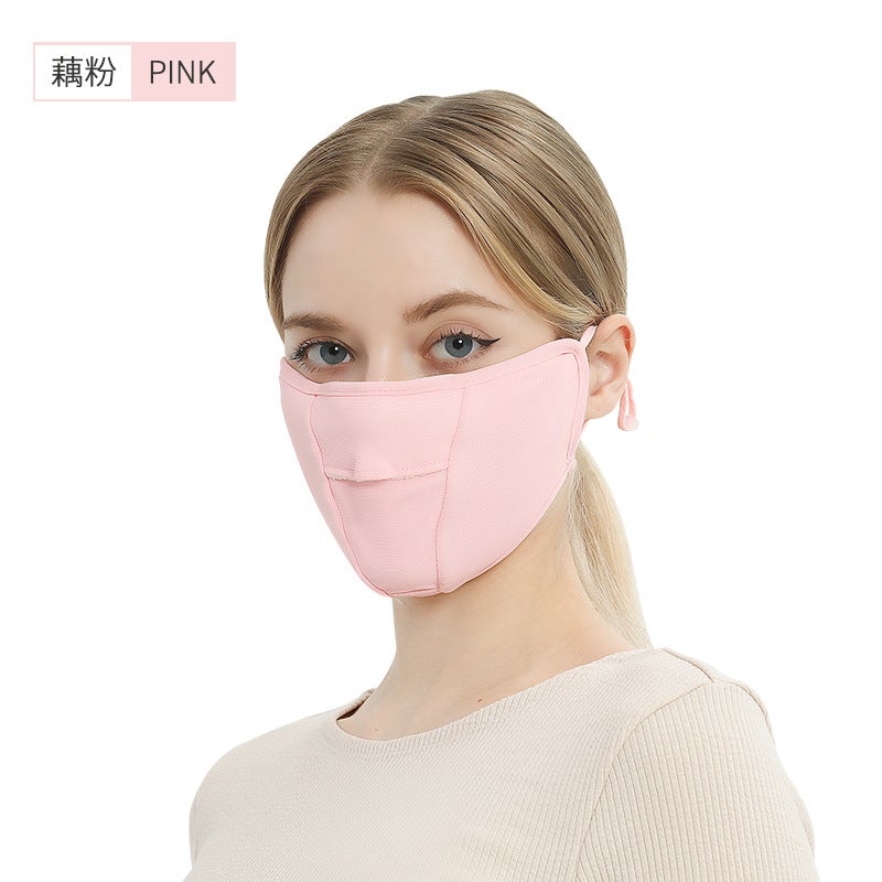 Warm Velvet Mask for Women, Washable Winter Windproof Lotus root starch 