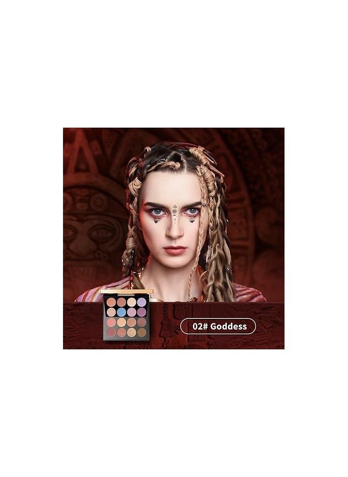 ZEESEA - ZEESEA Maya 16-Shade Eyeshadow Palette | Unlock Endless Eye Looks | 16-Shade Eyeshadow Palette for Versatile Eye Looks | (08) - Image 1