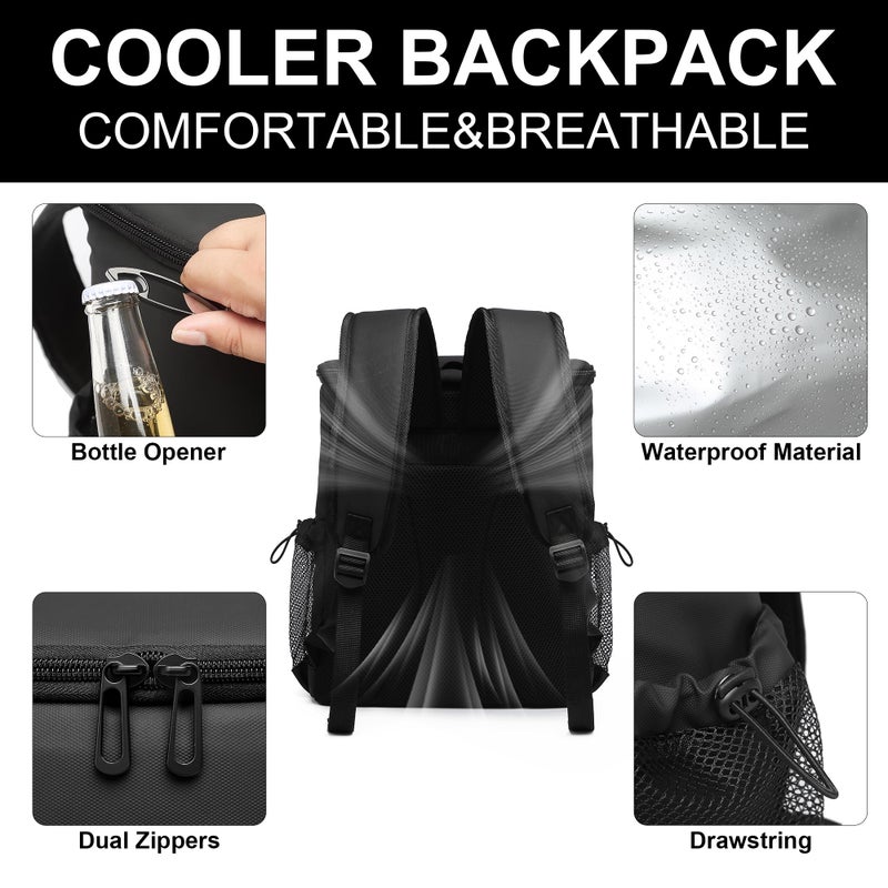 sorozien Backpack Cooler for Men and Women Insulated Waterproof Soft Lightweight Cooler Bag Leakproof 30 Cans Travel Camping Picnic Beach - Image 3