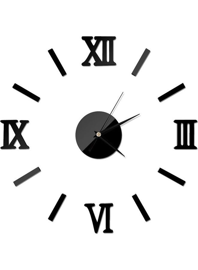 NIBEMINENT Clock Wall Sticker Black - Image 1