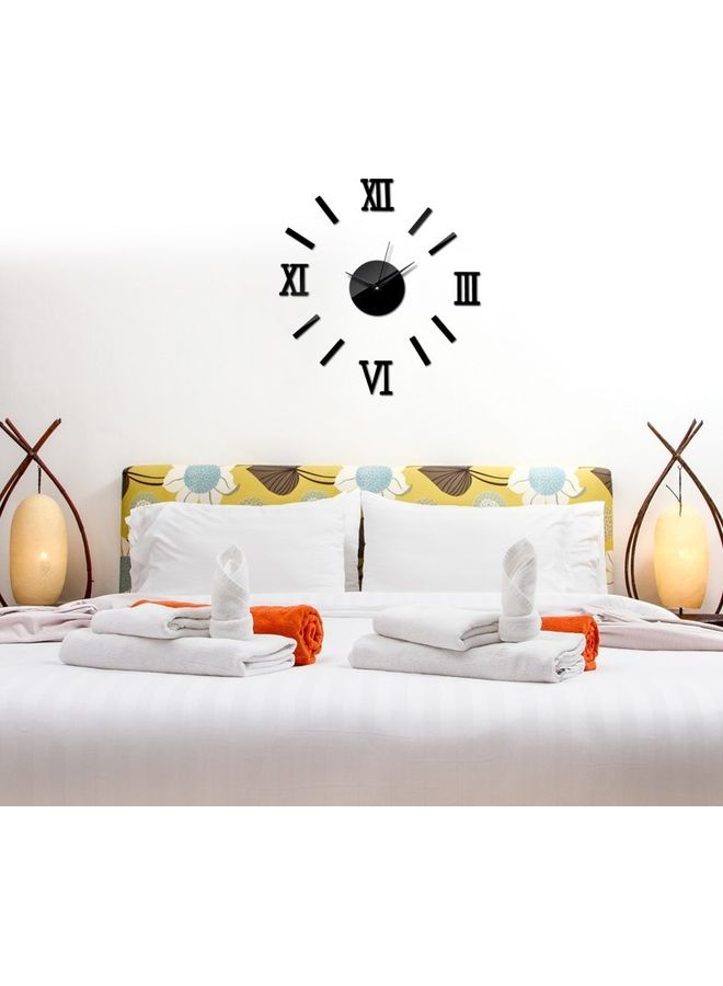 NIBEMINENT Clock Wall Sticker Black - Image 2