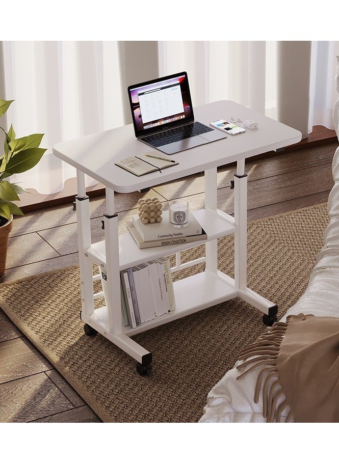 CityRiya-Long Laptop Table, Laptop Stand Desk, Computer Table, Lap Computer Standing Desk Cart, Overbed Bedside Table, Side Table Sofa End Table, Computer Workstation Bed Desk, Trays Table for Couch  - Image 3