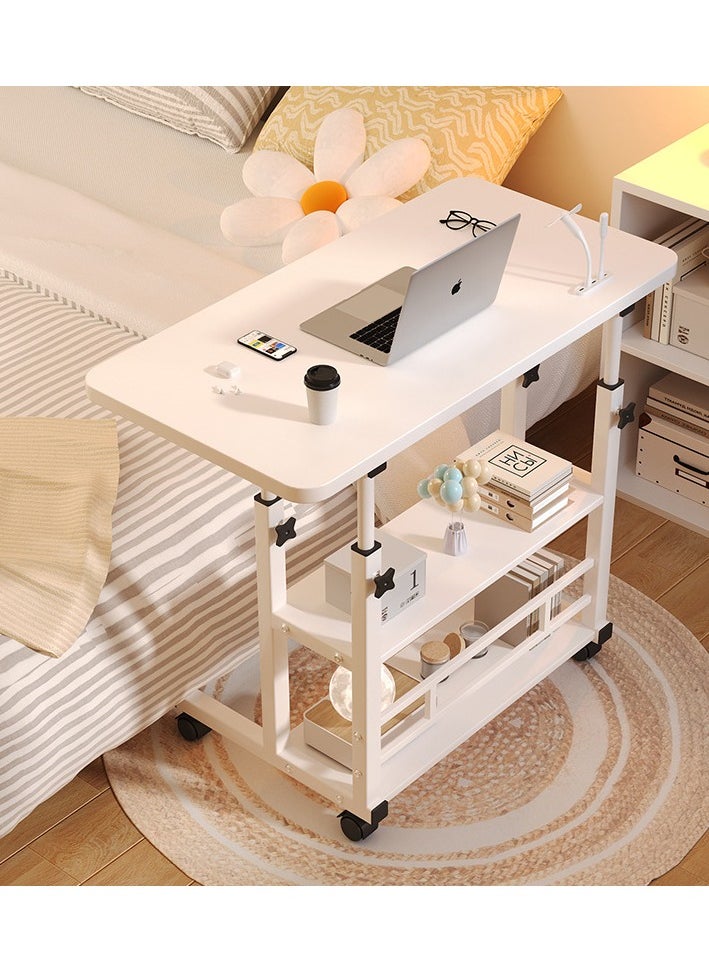 CityRiya-Long Laptop Table, Laptop Stand Desk, Computer Table, Lap Computer Standing Desk Cart, Overbed Bedside Table, Side Table Sofa End Table, Computer Workstation Bed Desk, Trays Table for Couch  - Image 5