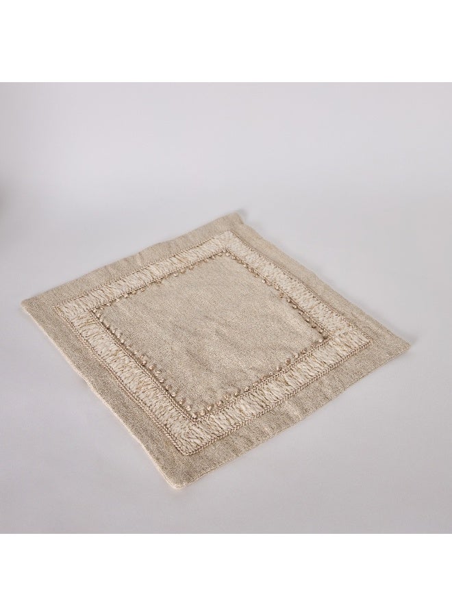 Home Box Petra Border Patch Filled Cushion 45 x 45 cm  - Image 1