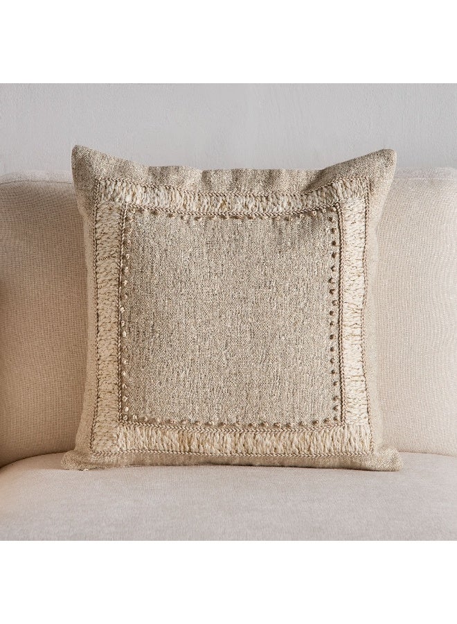 Home Box Petra Border Patch Filled Cushion 45 x 45 cm  - Image 4