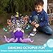 SYNCFUN Dancing Octopus Bubble Machine with Music 360 Moving AutoAvoidance Cute Bubble Machine Gun Blower with Solution Refills for KidsEasterOutdoor BirthdayParty - Image 4