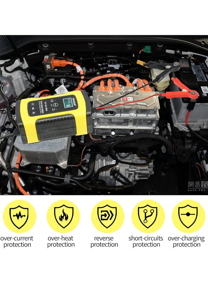 شاحن بطارية ذكي 12V 5 أمبير للسيارة والموتوسيكل وسيارات الدفع الرباعي وجزازة العشب والقوارب وار في والمزيد من المركبات من اي اي اي كي - Image 4