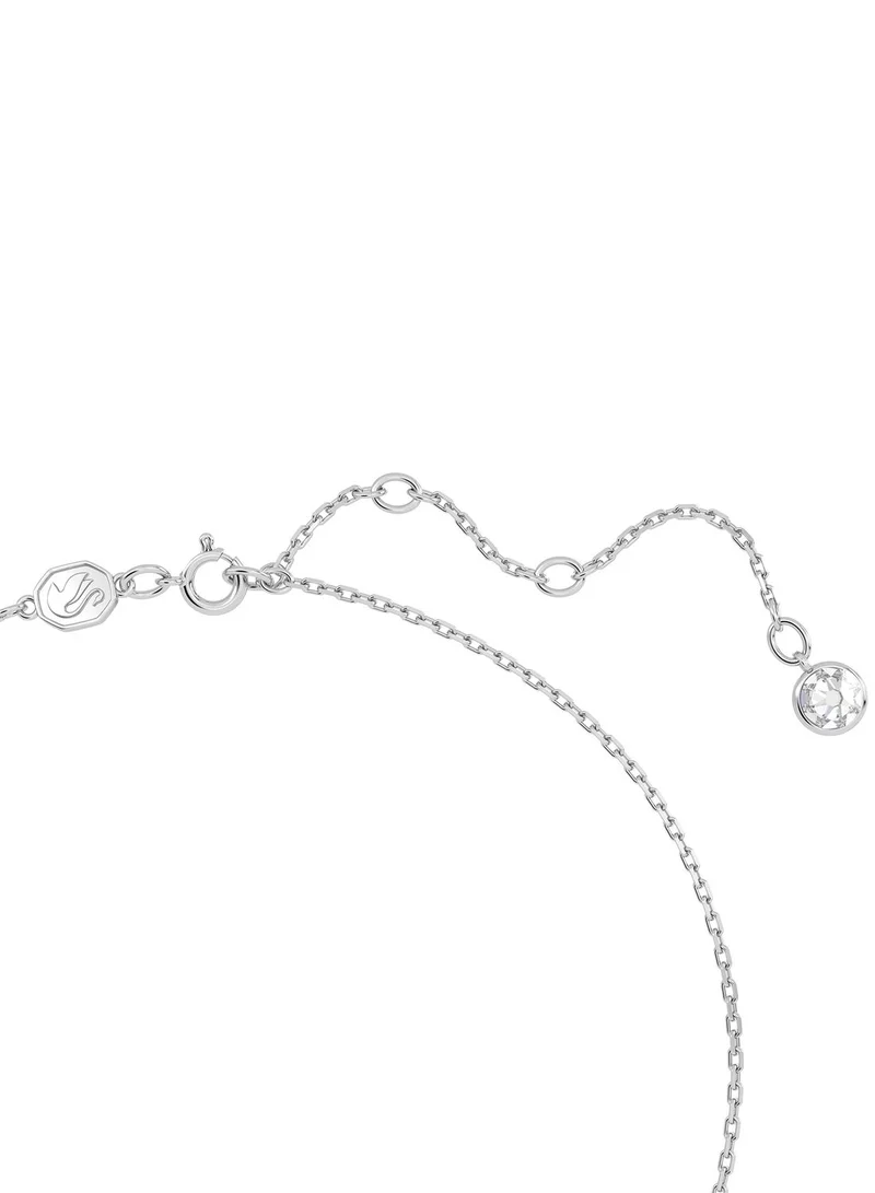 SWAROVSKI August Birthstone Pendant Rhodium Plated Necklace