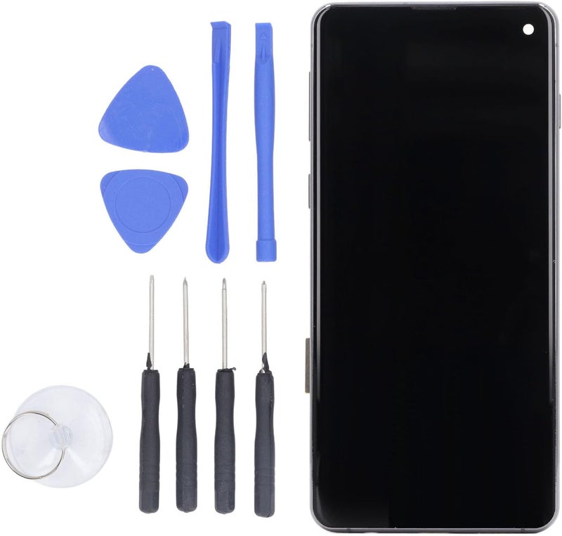 Qiilu LCD Display Assembly Replacement for S10 6.05in - Touch Screen Digitizer with Frame, Repair Tools Included (Black) - Image 4