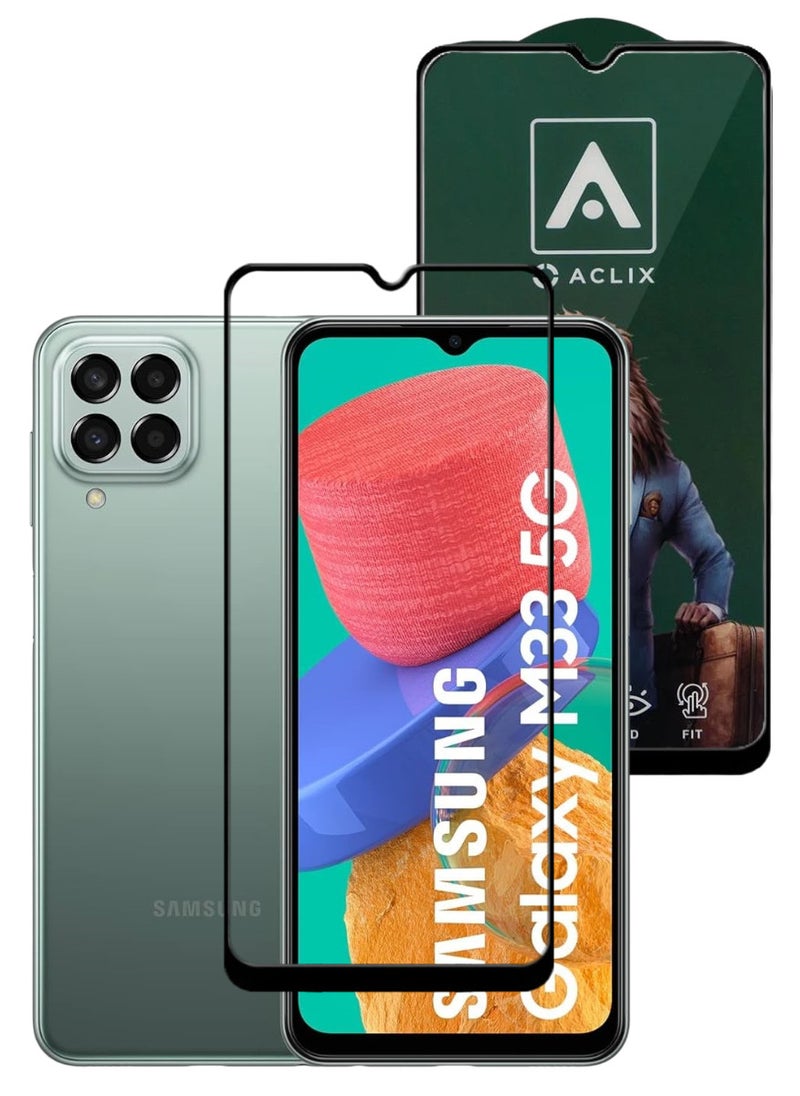 ACLIX Antistatic ESD Dustproof Premium Quality High Definition Tempered Glass Screen Protector Designed For Samsung Galaxy M33 - Image 1