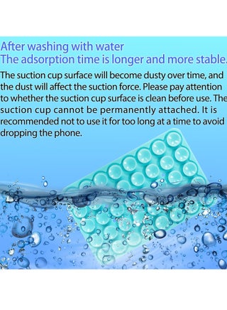 2PCS Silicone Suction Phone Case Mount,Non Slip Suction Cup Phone Mount,Hands-Free Phone Accessories Holder for Selfies and Videos,Silicon Adhesive Phone Stand Sticky for Cell Phone - view 4