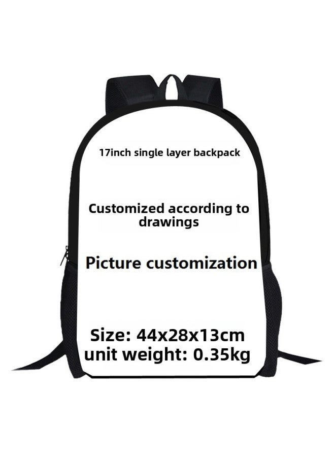 Picture Customized Schoolbag For Primary School Students Grade 1-6 Cartoon Burden Reduction Backpack For Adults Backpack For Kindergarten-Color:The 17-inch Backpack Will Not Be Returned.  - Image 1