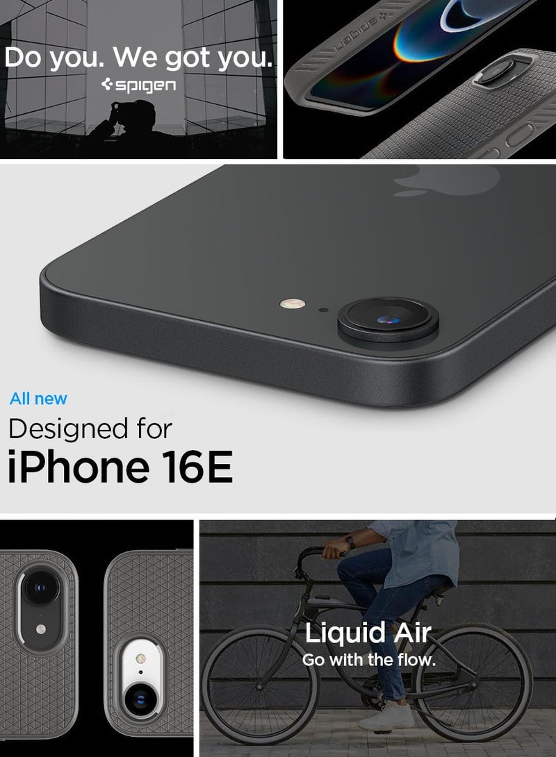 Spigen Liquid Air for iPhone 16e Case Cover (2025) - Marble Gray - Image 2