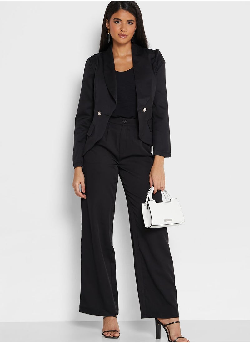 ELLA - Button Detail Pant - Image 1