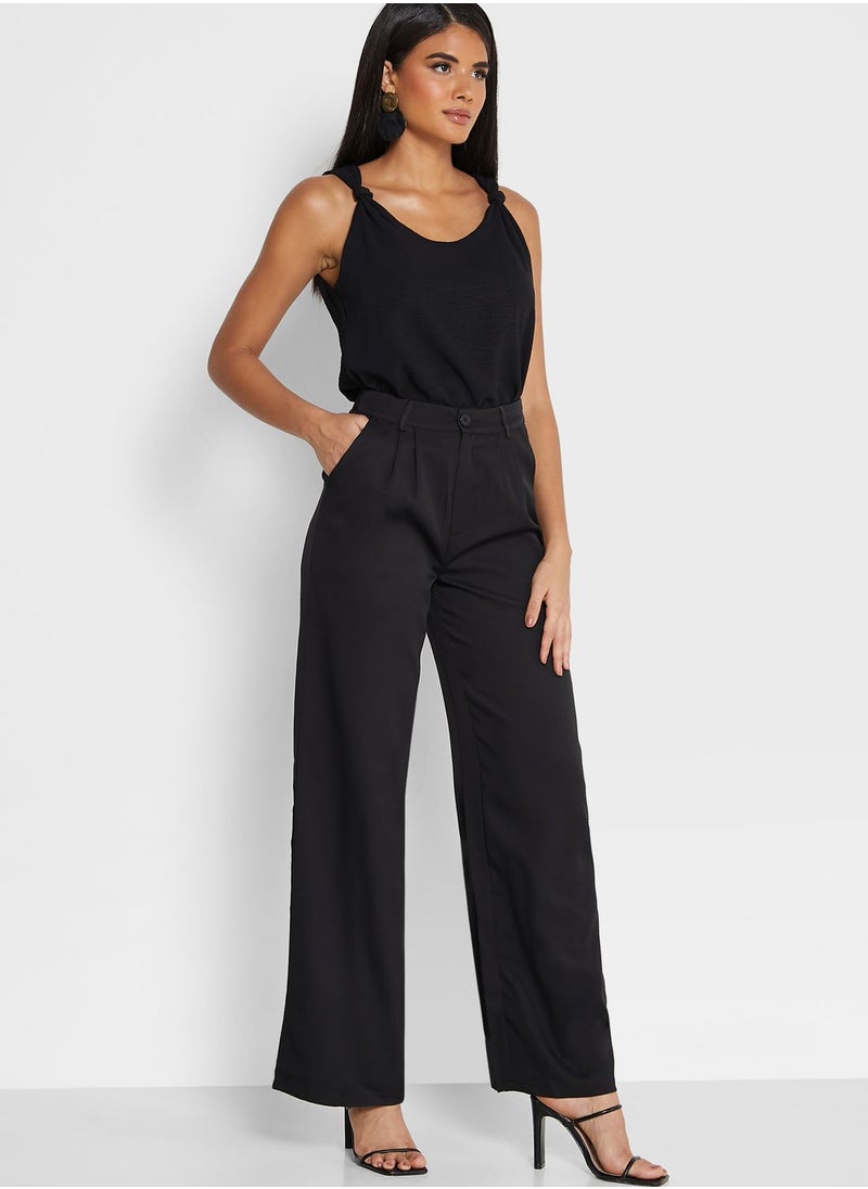 ELLA - Button Detail Pant - Image 1