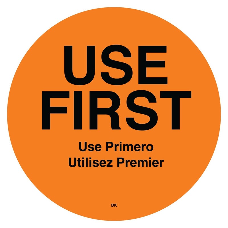 DayMark Safety Systems DuraMark IT110358 "USE First" Permanent Circle Label, 2" - Image 4