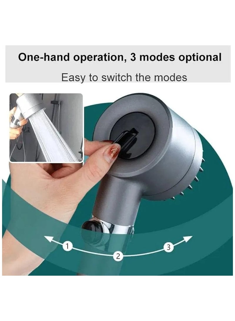 Handheld Filtered Massage Shower Head with Bracket  - Image 2