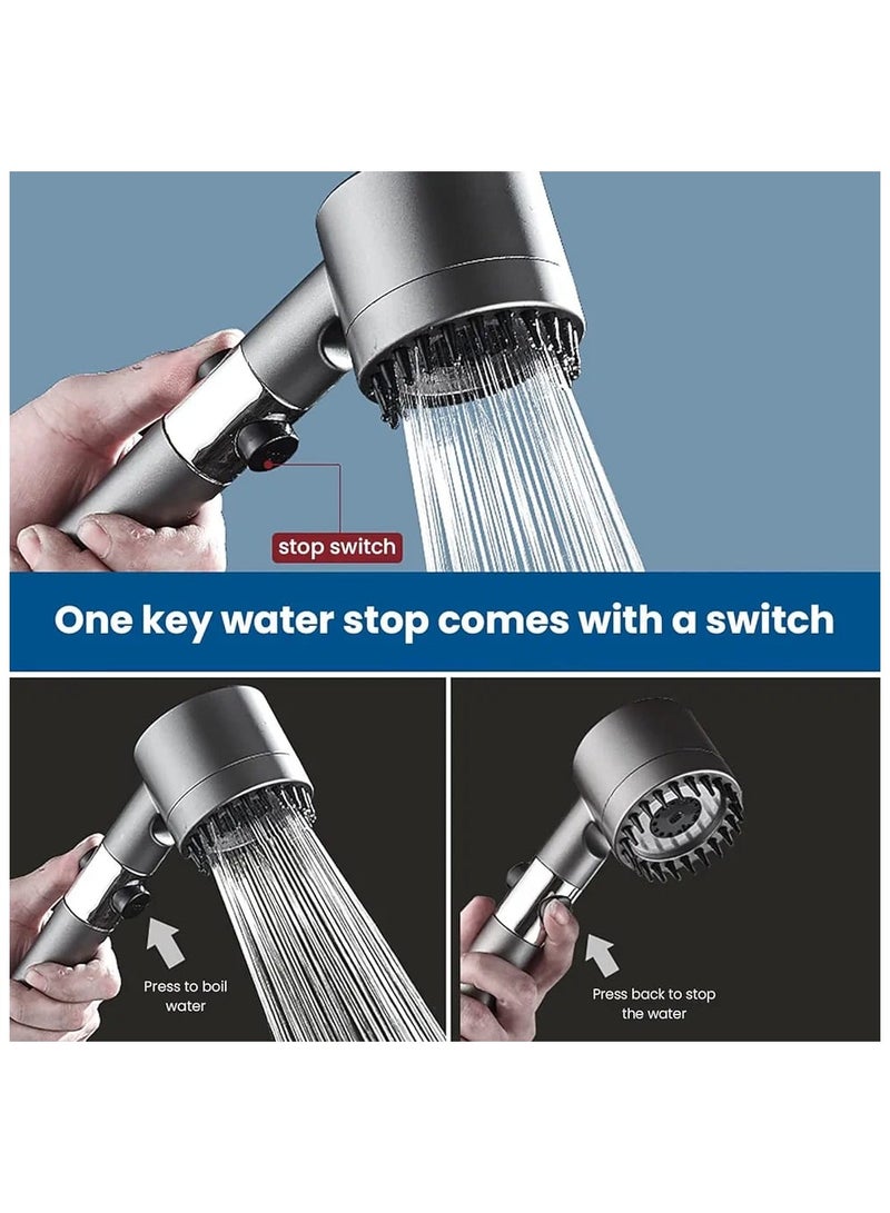 Handheld Filtered Massage Shower Head with Bracket  - Image 3
