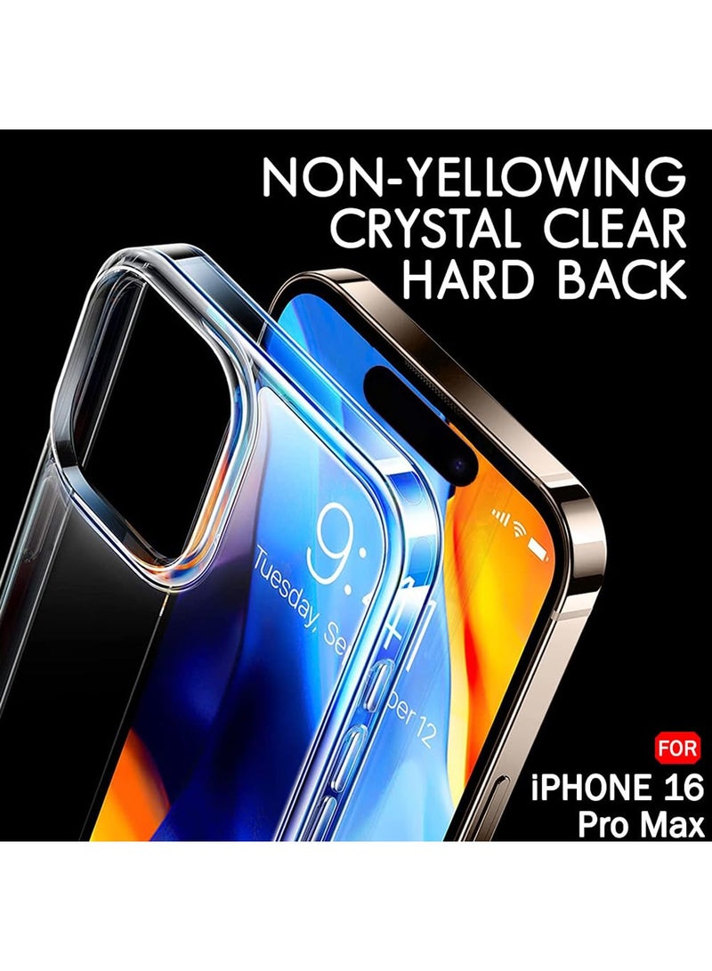 Techie Apple iPhone 16 Pro Max TPU Soft Corner Ultra Slim Clear Case Shockproof Anti Fingerprint Transparent Protective Back Cover - Image 2