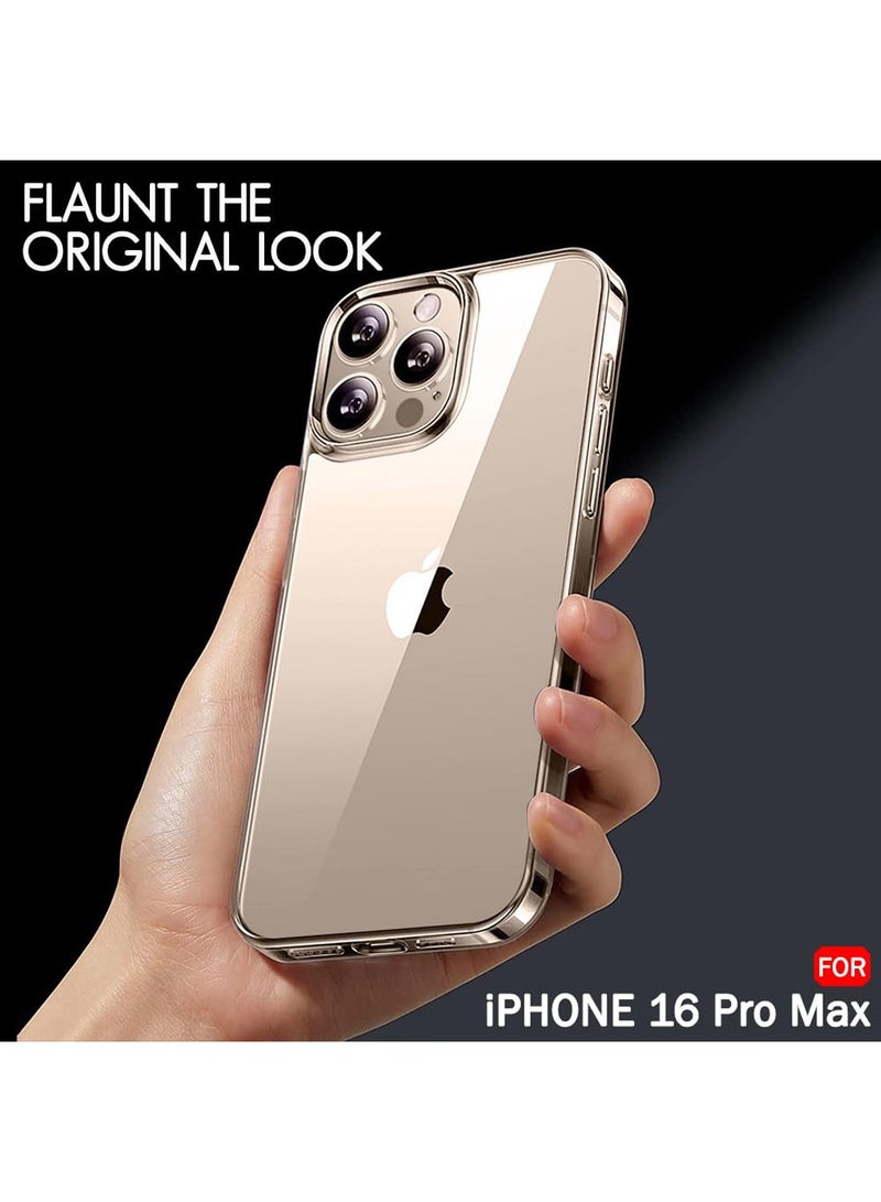 Techie Apple iPhone 16 Pro Max TPU Soft Corner Ultra Slim Clear Case Shockproof Anti Fingerprint Transparent Protective Back Cover - Image 4