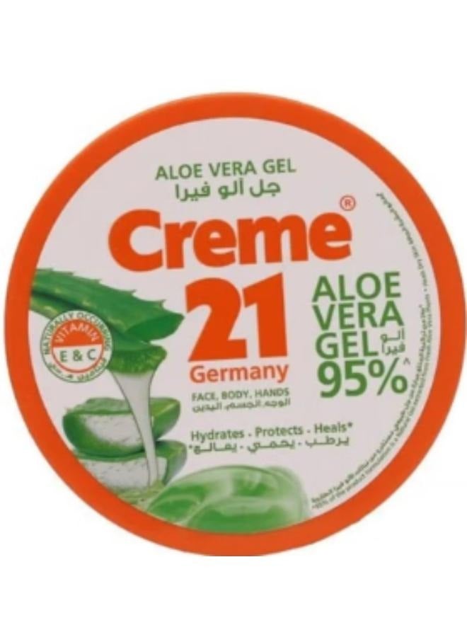 Creme 21 Cream 21 Aloe Vera Gel to moisturize the skin 95% 300 ml - Image 2