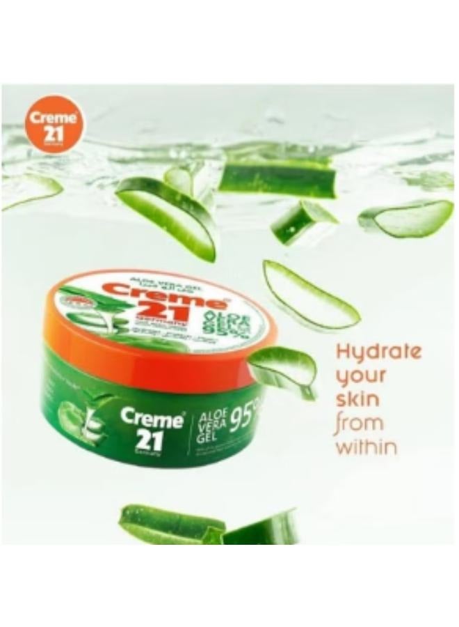 Creme 21 Cream 21 Aloe Vera Gel to moisturize the skin 95% 300 ml - Image 3