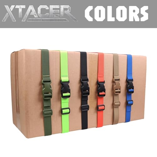 XTACER 1 Inch Molle Backpack Accessory Strap Luggage Straps Cover Strap Sleeping Bag Strap with Buckle (Green, 40) - Image 5