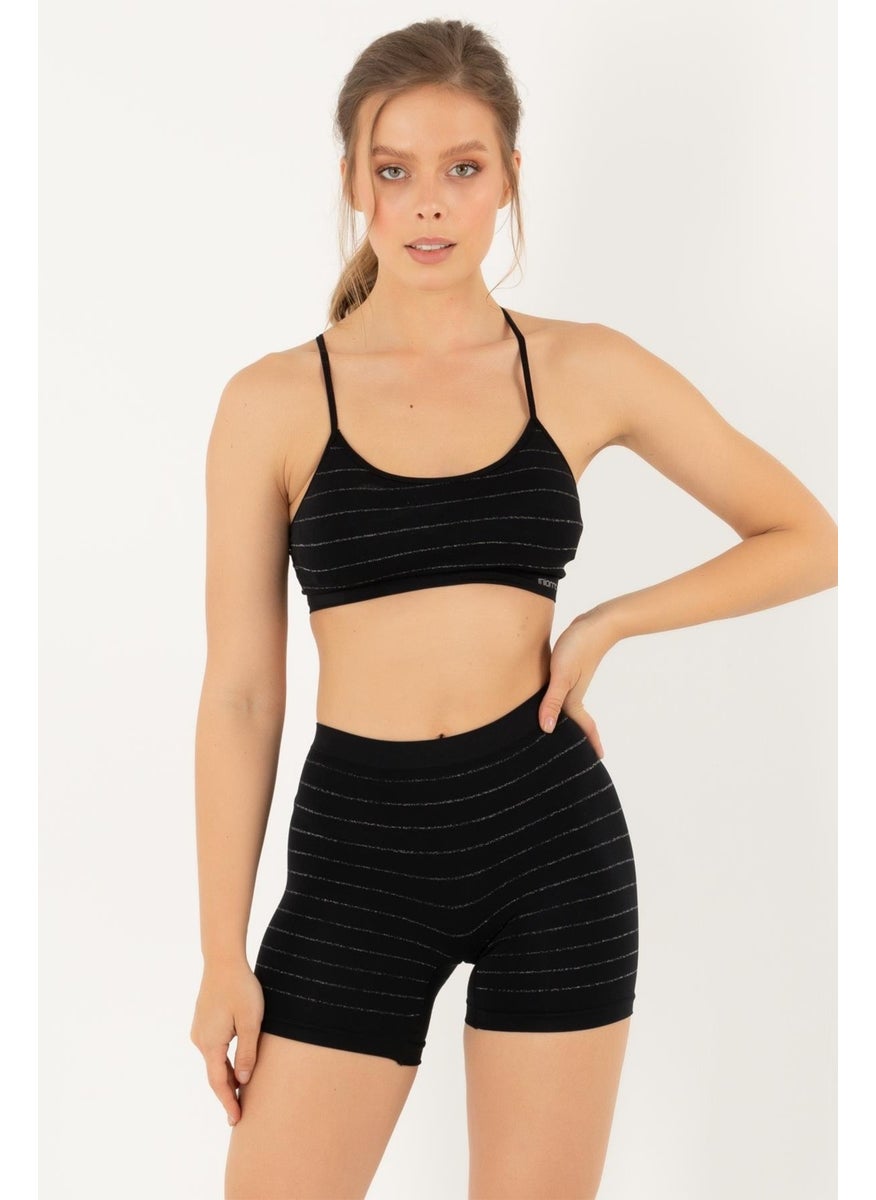 Miorre - Shiny Seamless Covered Sports Bustier - Image 1
