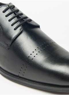 DUCHINI Men's Solid Derby Shoes with Lace-Up Closure  - Image 4
