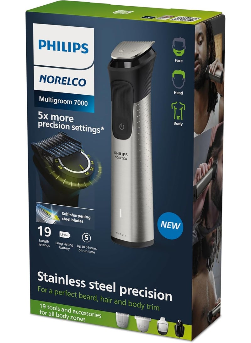 فيليبس Philips Norelco Multigroom Series 7000 MG7910/49 - Men's Grooming Kit (Beard, Hair, Body) - Image 5