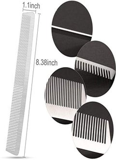 Patelai 3 Pieces Metal Barber Combs Stainless Steel Hair Comb Fine Cutting Comb Hair Styling Hairdressing Comb Salon Detangler Comb For Women And Men (Fine Cutting Comb)  - Image 3