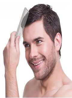 Patelai 3 Pieces Metal Barber Combs Stainless Steel Hair Comb Fine Cutting Comb Hair Styling Hairdressing Comb Salon Detangler Comb For Women And Men (Fine Cutting Comb)  - Image 2